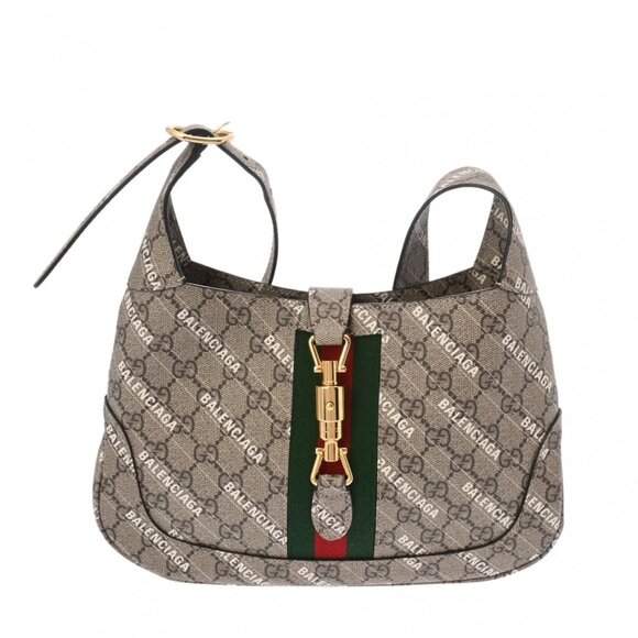 GUCCI ×BALENCIAGA Jackie 1961 The Hacker Project Shoulder Bag - Picture 1 of 5